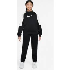 Nike Polyknit Crew Tracksuit Junior - Black