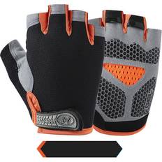 Men - Orange Gloves Maxpower Sports Men's Cycling Gloves Biker Gym Mountaineering Fitness - Orange