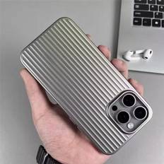 Natural Titanium Grating Stripe Phone Case