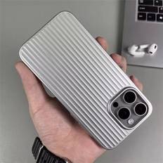 Natural Titanium Grating Stripe Phone Case