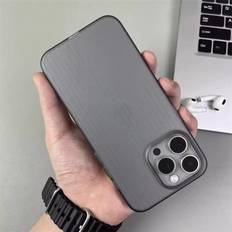 Natural Titanium Grating Stripe Phone Case