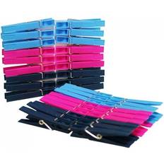Clothespins Minky Spring Loaded Plastic Pegs - Purple/Blue/Navy
