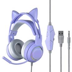 Cat Ear Headphones With Noise Reduction Mic