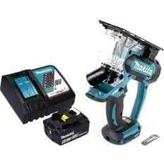 Makita Gipssägen Makita DSD 180 RG1 Akku Gipskartonsäge 18 V Metall