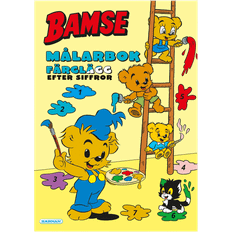 Bamse Målarbok Färglägg Efter Siffror