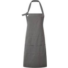 Aprons Premier Cotton Canvas Pocket Apron Unisex - Dark Grey