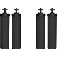 Plumbing Tlily 4PCS Black Activated Carbon Water Filters