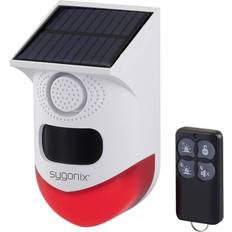 Mini Larmsystem Vit Röd LED WLAN 120 dB