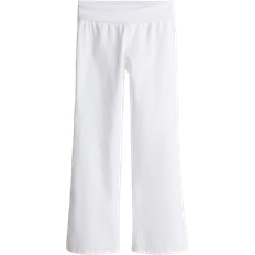 Flickor - Träningsbyxor Barnkläder H&M Linen Blend Yoga Style Trousers - Black/White