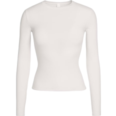 SKIMS Cotton Jersey Long Sleeve T-shirt - Marble