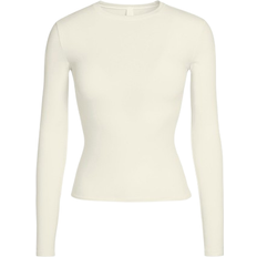 SKIMS Cotton Jersey Long Sleeve T-shirt - Bone