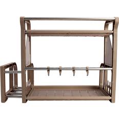 Spice Racks Greenzech Double Layer Spice Jar Rack Storage Shelf