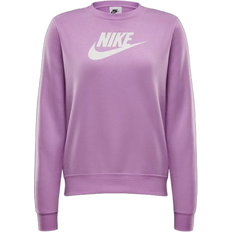 Nike Sportswear Club Fleece Women's Logo Crew Neck Sweatshirt - Beyond Pink/White
