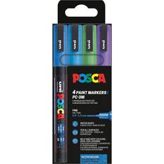 Posca Pennor Posca PC-3M 4 St Glitter Kall
