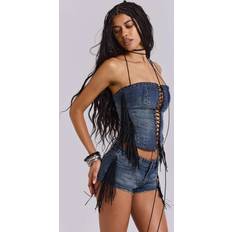 Fringe Denim Hotpants