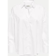Oversized Bluser JDY Vesper Loose Skjorte - White