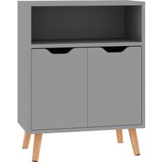 vidaXL Engineered Wood Grey Skænk 60x72cm