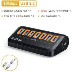 Geni-Store USB 3.2 Hub 10Gbps Type C Adapter