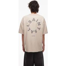 Linen T-shirts AllSaints Tierra T-Shirt Mire Brown