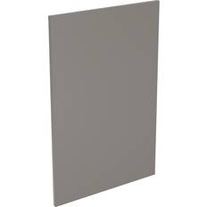 Flatpack J-Pull End Panel 600mm - Super Gloss Dust Grey
