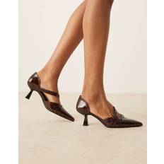 Glamorous Pumps Glamorous Spräckliga Skor Med Hälrem Och Taxklack - Brun