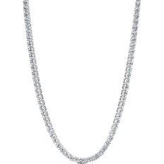 Pandora Tennis Choker Necklace - Silver/Transparent