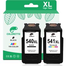 Coloretto PG-540XL CL-541XL for Canon TS5150 TS5151 MG3650 MG3200 MG3550 Black