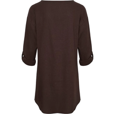 Cream Crventa Linen Tunic - Green