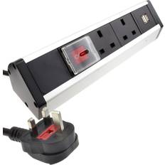 Kenable Desktop Power Pod Bench PDU 2 USB Ports