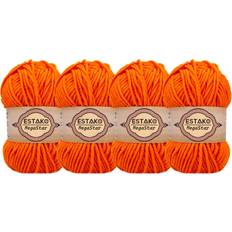 Yarn & Needlework Supplies Estako Megastar 4 Skeins Pack Wool Yarn