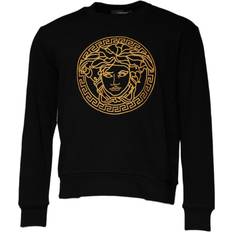 Versace Herr Tröjor Versace Medusa Broderi Crew Neck Sweatshirts Hoodies