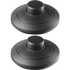Tlily 2Pcs Black In-Line Lamp Foot Switch