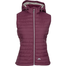 Hiking - Purple - Women Clothing Trespass Women's Aretha Hooded Padded Gilet - Fig