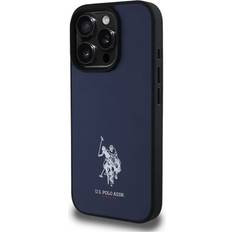 U.S. Polo Assn. USHCP15XPGEV iPhone 15 Pro Max 6.7 Navy Leather Embroidered DH