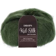 Drops Design Kid Silk Uni Colour Dark Green 210m