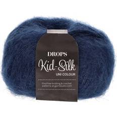 Drops kid silk Drops Design Kid Silk Uni Colour Navy Blue 210m