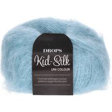 Drops Design Kid Silk Uni Colour Light Jeans Blue 210m