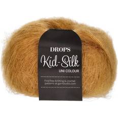 Garn & Handarbetsmaterial Drops Design Kid Silk Uni Colour Curry 210m