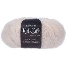 Garn kid mohair Drops Design Kid Silk Uni Colour Marzipan 210m