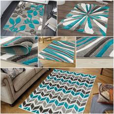Modern Geometric Rug Living Room
