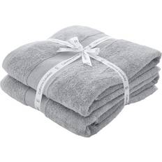 Catherine Lansfield Anti Bacterial Bath Towel Silver, Grey (140x90cm)