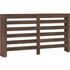 vidaXL Radiator Cover Brown Oak 149 x 20 x 82 cm