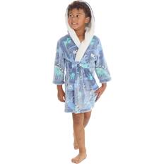 Polyester Dressing Gowns Metzuyan Kids Girls Boys Hooded Dressing Gown Glow - Blue