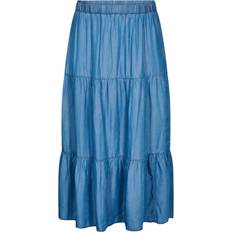 Zizzi Kjolar Zizzi Nederdel Mille Blue Denim