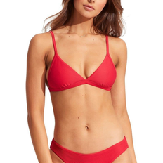 Seafolly Essentials Fixed Tri Bikini Top - Chilli