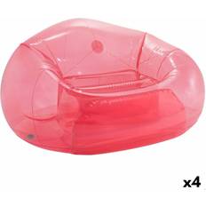 Intex Pooler Intex Transparent Rosa Uppblåsbar Poolstol 4 Pack