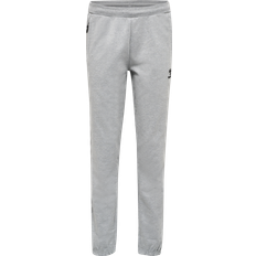 Hummel Move Grid Cotton Pants Woman - Grey Melange