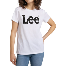 Lee Dam Överdelar Lee Women's Regular Logo Tee - White