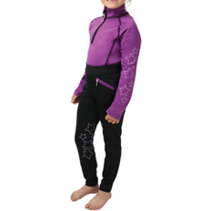 Hy Equestrian Stella Base Layer - Purple/Black