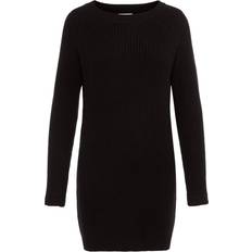 Noisy May Short Knitted Dress - Black